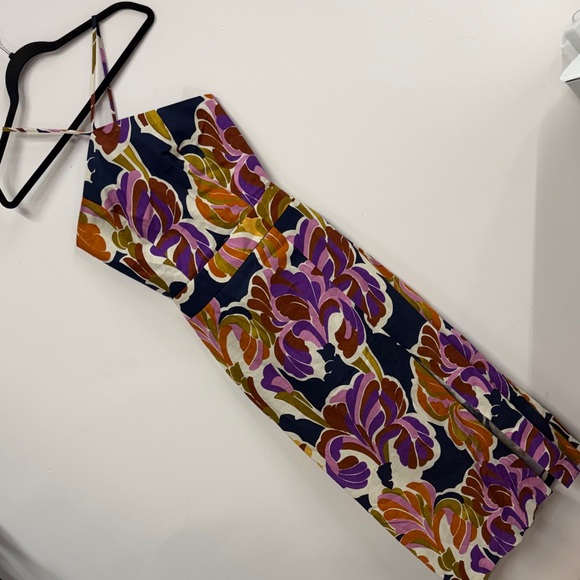 Sézane Giovanna dress in Paradise print and linen Floral Halter Maxi Dress 38 - Picture 2 of 9